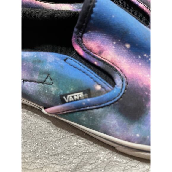Vans Slip On Trippy Purple Galaxy Festival Women’s Size 9.5 Shoes Sneakers - Picture 2 of 7